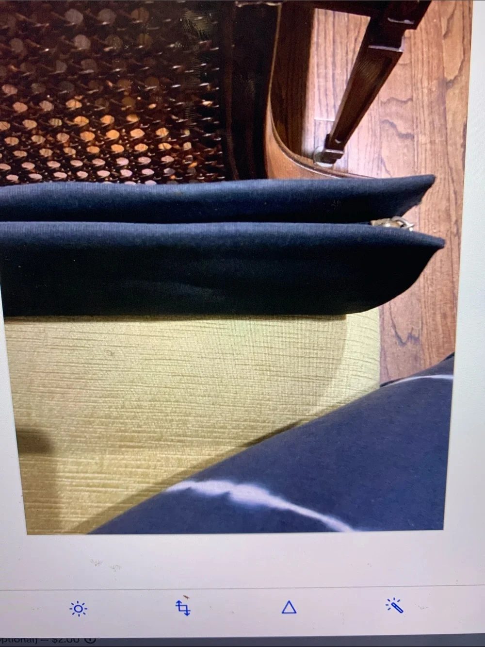 Vintage Genny Black Clutch with Gold Accent for Women